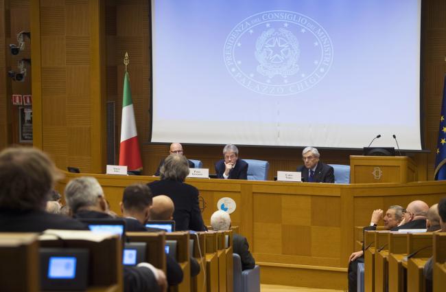Conferenza stampa di fine anno del Presidente Gentiloni