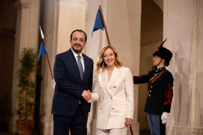 President Meloni meets with President Christodoulides