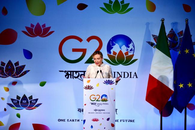 Punto stampa del Presidente Meloni al Vertice G20