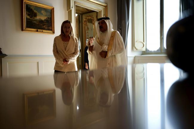 President Meloni meets with the King of Bahrain