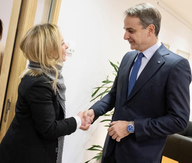 Meeting with Prime Minister Mitsotakis of the Hellenic Republic
