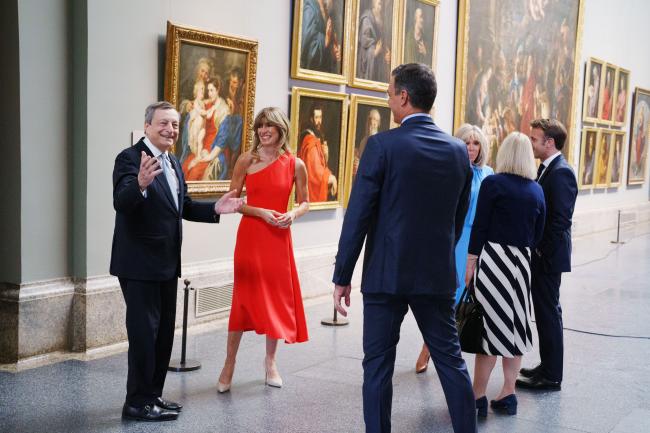 PM Draghi at the Prado Museum for the NATO Summit working dinner