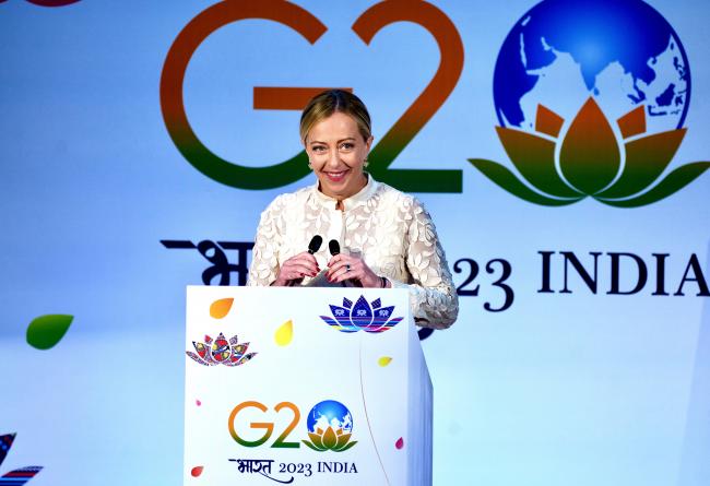 Punto stampa del Presidente Meloni al Vertice G20