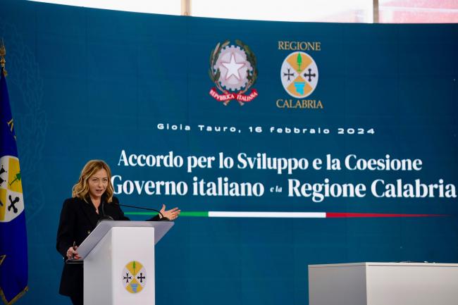 Development and Cohesion Agreement between the Italian Government and the Calabria Region