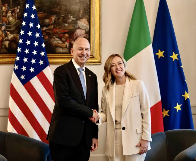 Meeting with the United States Ambassador to Italy