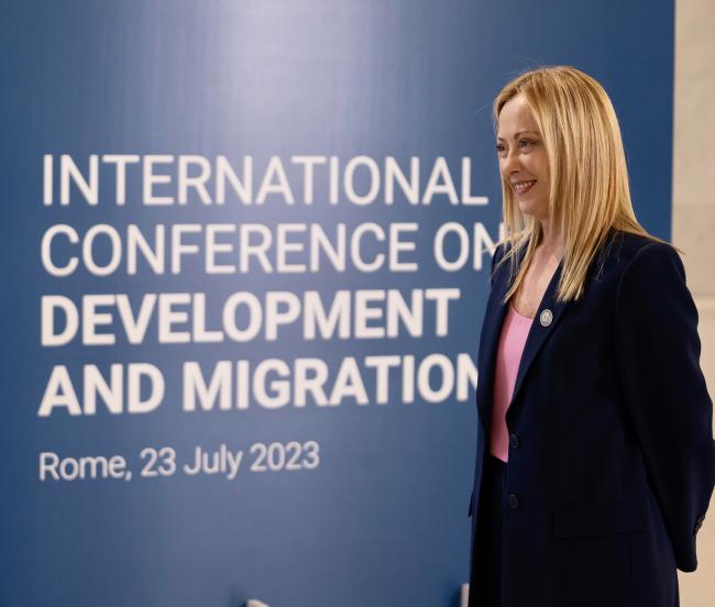 Conferenza internazionale su Sviluppo e Migrazioni, cerimonia d'accoglienza