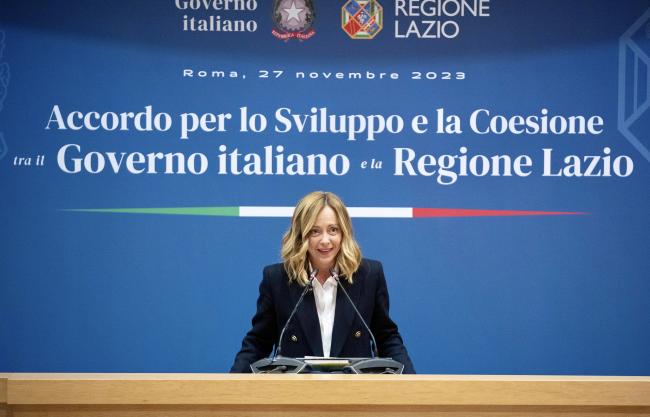 Cohesion Agreement between the Government and the Lazio Region