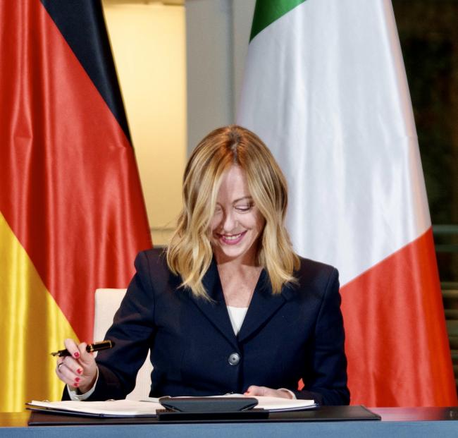 Signing ceremony for Italy-Germany Action Plan