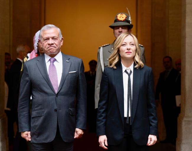 President Meloni meets with King Abdullah II of Jordan