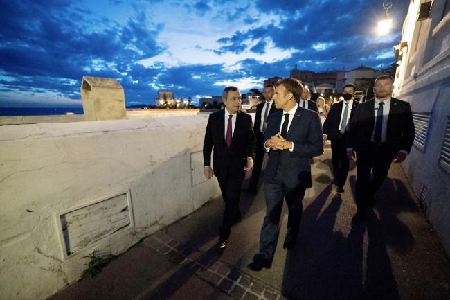Incontro Draghi - Macron a Marsiglia