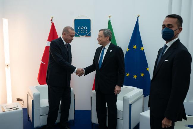 G20 Rome Summit, bilaterale Draghi - Erdogan