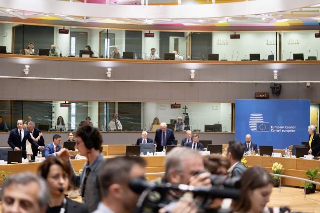 President Meloni at the European Council meeting