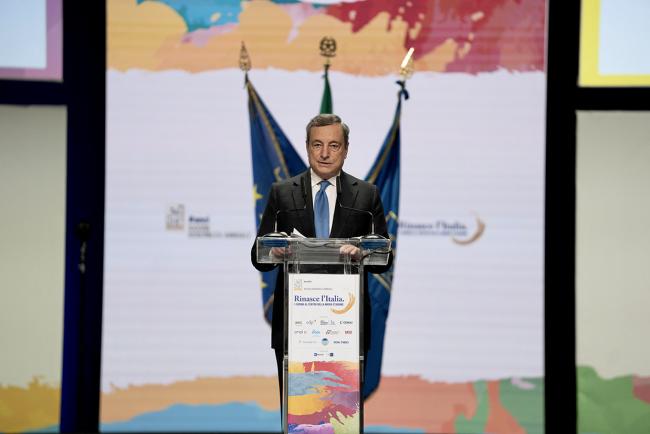 PM Draghi addresses ANCI Annual Meeting 