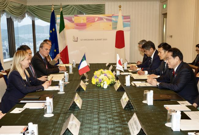 President Meloni meets with Prime Minister Kishida