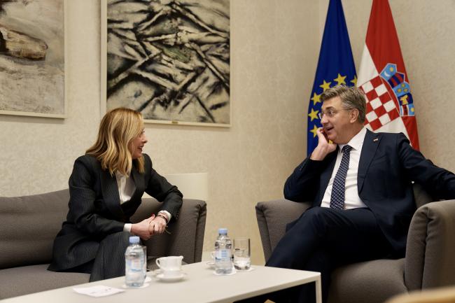 Incontro bilaterale del Presidente Meloni con il Primo Ministro Plenković