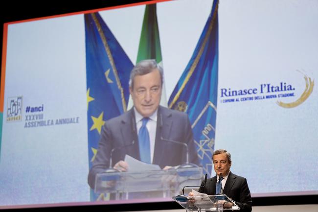 Il Presidente Draghi interviene all’Assemblea annuale di Anci