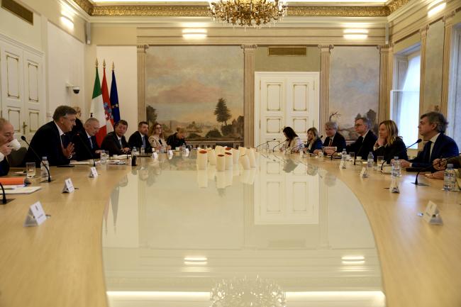 President Meloni meets with Prime Minister Plenković