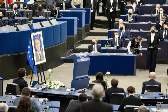 Strasburgo, Commemorazione del Presidente del Parlamento europeo David Sassoli