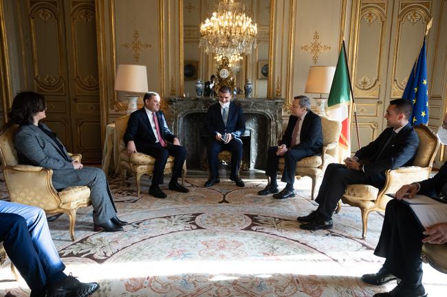 Draghi incontra il Primo Ministro del Governo di unità nazionale libico, Abdelhamid Dabaiba
