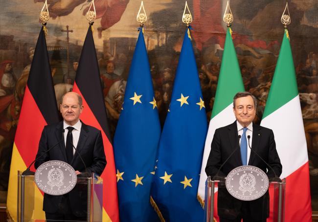 PM Draghi meets with Chancellor Scholz