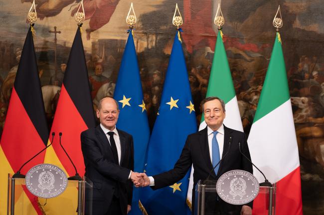 PM Draghi meets with Chancellor Scholz