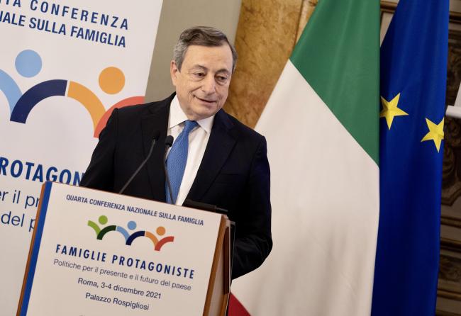 Il Presidente Draghi interviene alla 4° Conferenza nazionale sulla famiglia