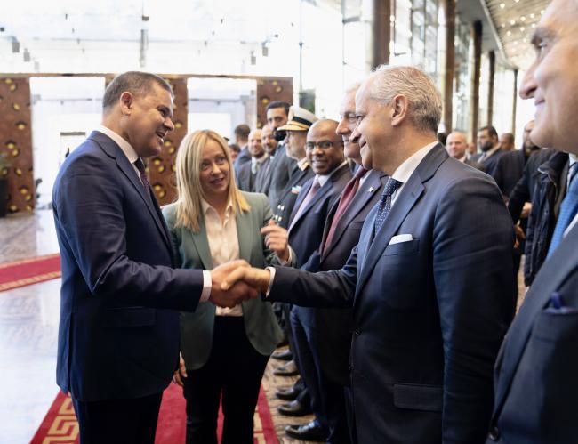 Incontro del Presidente Meloni con il Primo Ministro del Governo di Unità Nazionale libico
