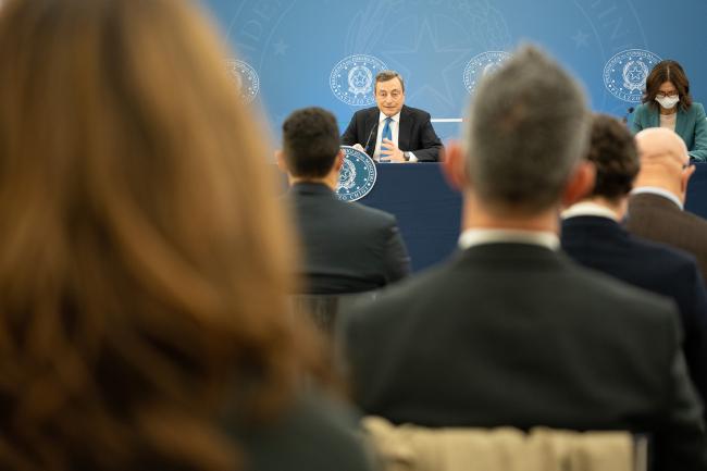 PM Draghi’s press conference with Health Minister Speranza and Regional Affairs Minister Gelmini