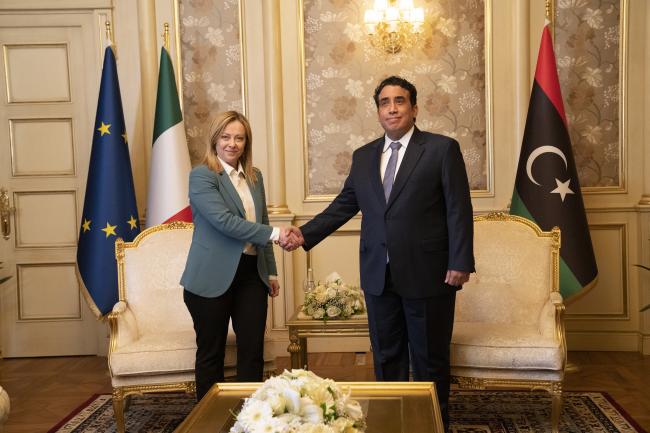 Incontro del Presidente Meloni con il Presidente del Consiglio Presidenziale dello Stato di Libia
