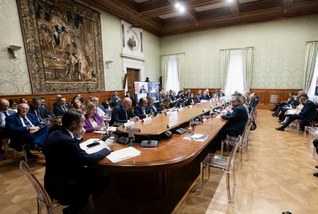 NRRP steering committee meeting at Palazzo Chigi