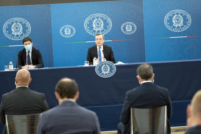 PM Draghi’s press conference with Health Minister Roberto Speranza