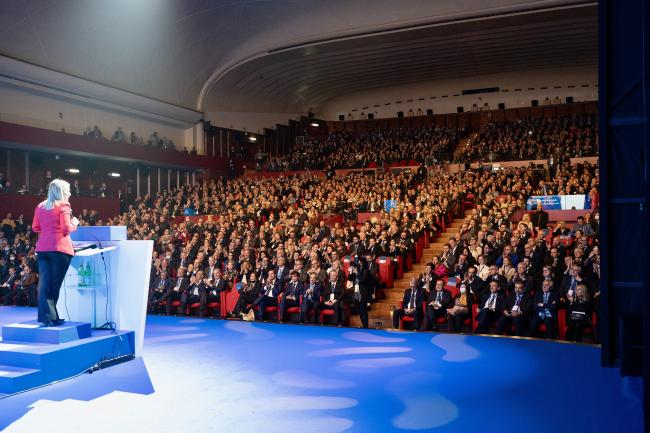 President Meloni delivers speech at 2022 Confartigianato - Imprese National Meeting