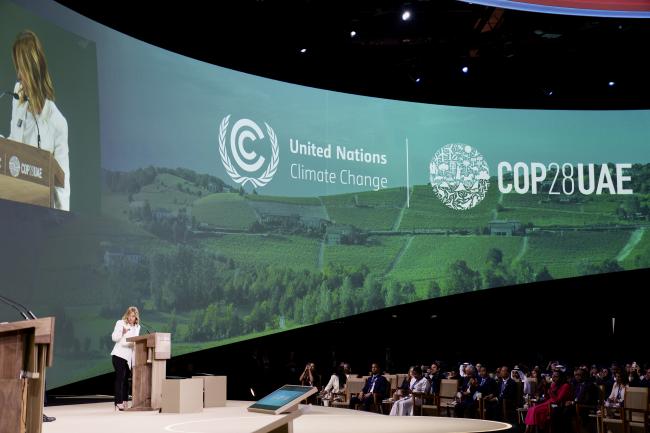 COP28, il Presidente Meloni al Leaders’ Event