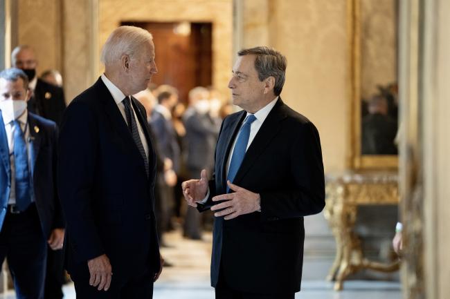 G20, il Presidente Draghi incontra il Presidente degli Stati Uniti d’America Biden
