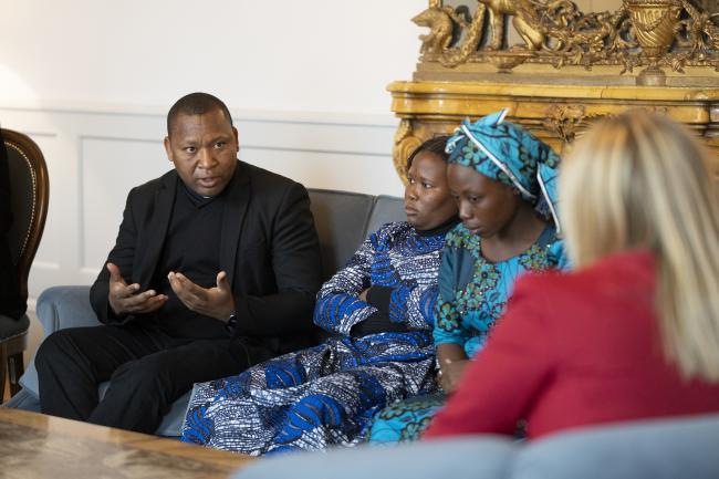 President Meloni receives two young Nigerian Christian women, victims of persecution
