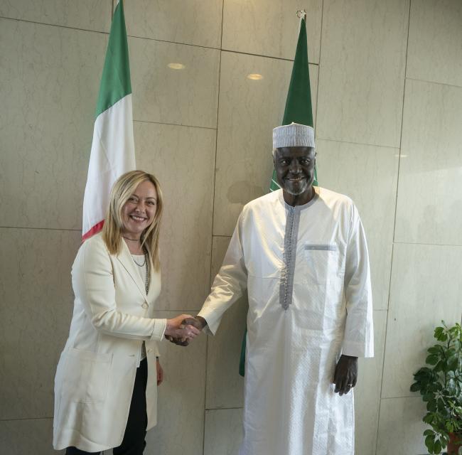 Incontro con il Presidente della Commissione dell’Unione Africana