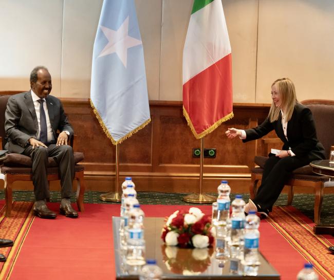 Incontro bilaterale con il Presidente somalo Hassan Sheikh Mohamud