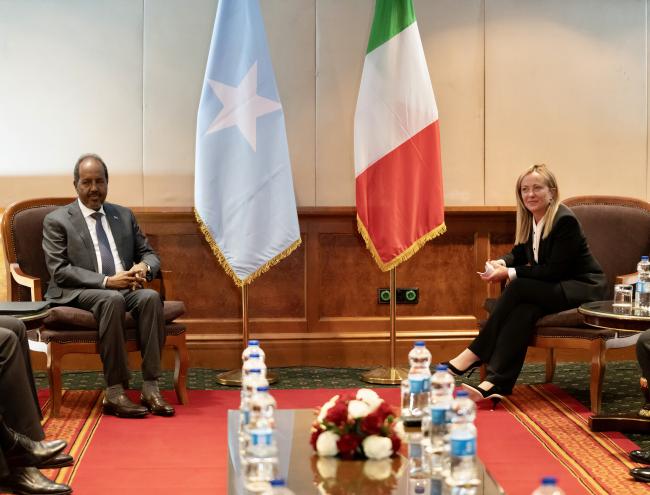 Incontro bilaterale con il Presidente somalo Hassan Sheikh Mohamud