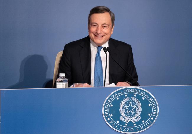 Conferenza stampa di fine anno del Presidente Draghi