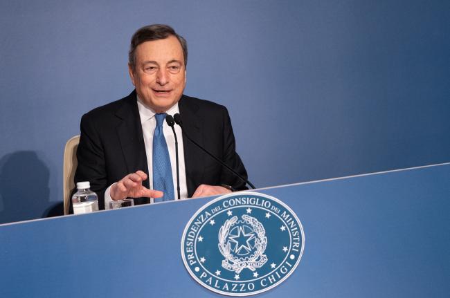 Conferenza stampa di fine anno del Presidente Draghi