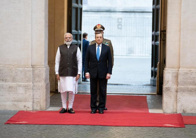 G20, il Presidente Draghi incontra il Primo Ministro dell’India Modi