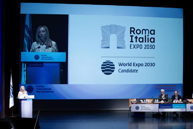 Presentazione della candidatura di Roma all'Expo 2030