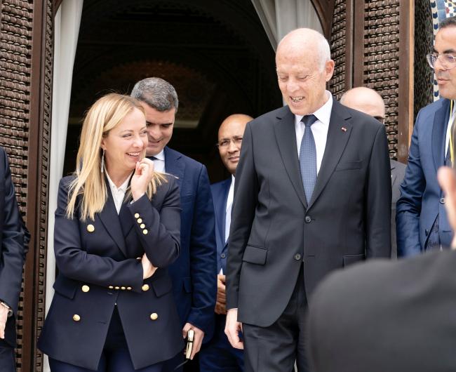 Il Presidente Meloni incontra il Presidente della Repubblica Tunisina, Kais Saied