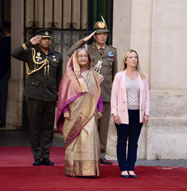 President Meloni meets with the Prime Minister of the People’s Republic of Bangladesh 