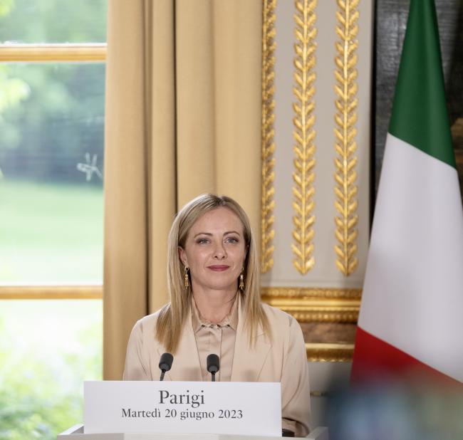 Press statements by President Meloni and President Macron
