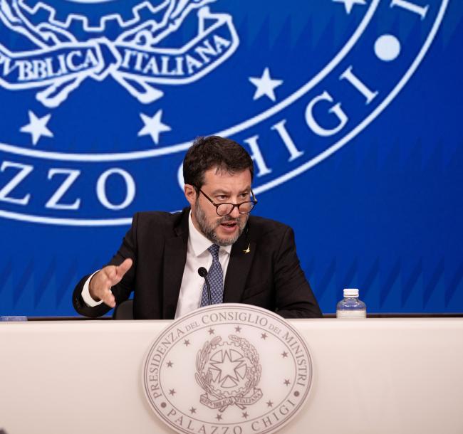 Consiglio dei Ministri n. 41, il Vicepresidente e Ministro Salvini in conferenza stampa