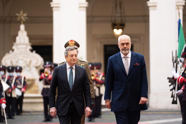 PM Draghi welcomes Albanian Prime Minister Rama