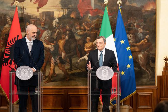 Dichiarazioni alla stampa del Presidente Draghi e del Primo Ministro albanese Rama