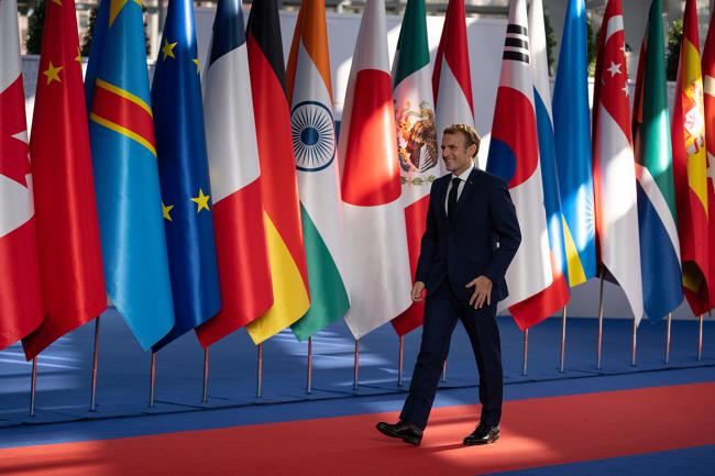 G20 Rome Summit, il Presidente Draghi accoglie il Presidente della Repubblica Francese, Emmanuel Macron