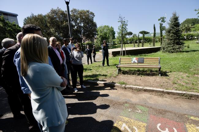 Wreath laying ceremony at the ‘Falcone and Borsellino’ park in Rome